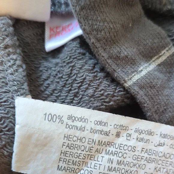 NWT Gray Checkered Kids Bottoms Unisex - Picture 2 of 4